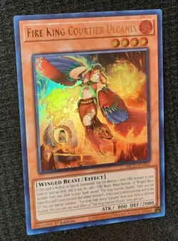 Yu-Gi-Oh! Fire King Courtier Ulcanix *ULTRA RARE* MP25-EN262 1st Edition NM - Image 1