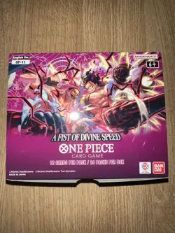 One Piece TCG OP11 Fist Of Divine Speed English Booster Box UNSEALED By Bandai - Image 1
