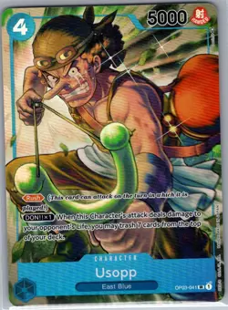 Usopp (Alt Art) OP03-041 English Pillars of Strength - One Piece Card - NM - Image 1