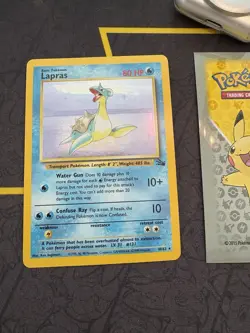 Pokemon Card Lapras 10/62 Fossil Set Rare Holo 80💎NM💎 - Image 1