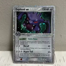 Pokemon TCG English Card ex Crystal Guardians Exploud ex 92/100 Holo Rare HP - Image 1