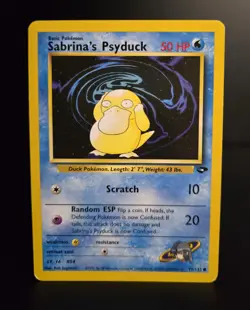 Pokemon TCG - SABRINA'S PSYDUCK - 99/132 - UNLIMITED - GYM CHALLENGE (2000) - LP - Image 1