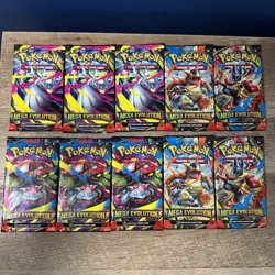 Pokemon TCG Mega Evolution Booster Pack SEALED Lot of 10 - Image 2