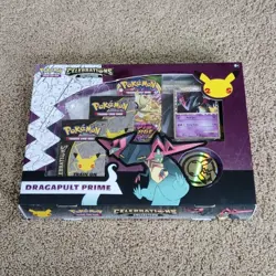 Pokemon Dragapult Prime Celebrations Collection Box Damage Factory Sealed - Image 1