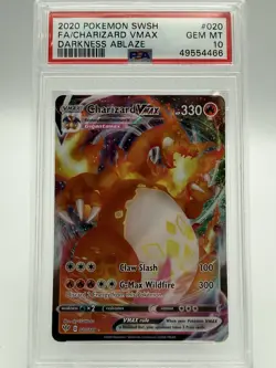 2020 POKEMON SWSH FA/CHARIZARD VMAXDARKNESS ABLAZE - Image 1