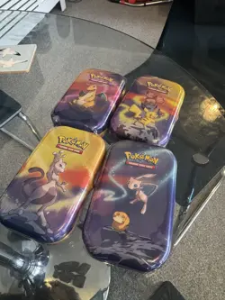 4 x Sealed Kanto Power Mini Tins Full Art Set Pokemon TCG - Image 1