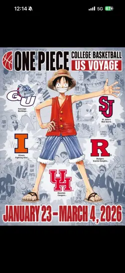 One Piece Monkey.D.Luffy US College Basketball Promo Card - Image 1
