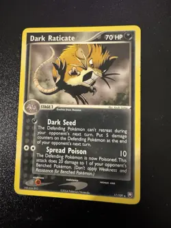 Pokemon Card - Dark Raticate EX Team Rocket Returns 17/109 NM - Image 1