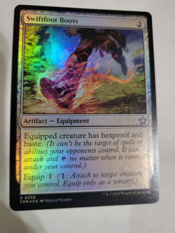 MTG SWIFTFOOT BOOTS FOIL FREE SHIPPING EX COND - Image 1