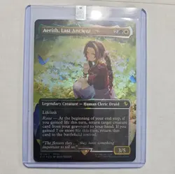 Aerith, Last Ancient MTG Final Fantasy (Borderless) (Chocobo Track Foil) 0471 - Image 3