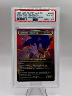 Sonic the Hedgehog 2087 Foil Secret Lair Drop Foil SLD MTG PSA 10 Gem Mint - Image 1