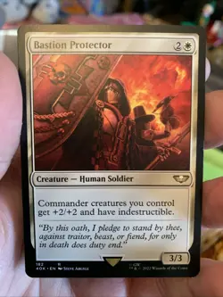 1x Bastion Protector NM-Mint, English Commander: Universes Beyond: Warhammer 40, - Image 1