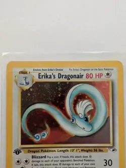 Pokemon Card - Erika's Dragonair 4/132 Gym Heroes 1st Edition Rare Holo - Image 2