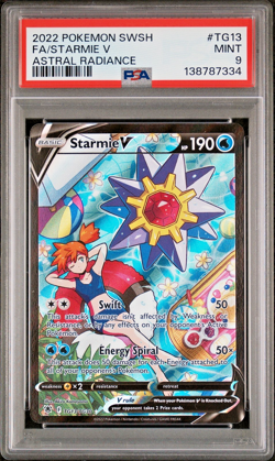 🌊 PSA 9 Starmie V TG13/TG30 | Astral Radiance | Full Art Holo Pokemon - Image 1
