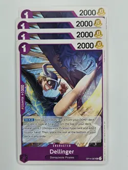 One Piece - 4x OP14-067 Dellinger - Uncommon - Image 1