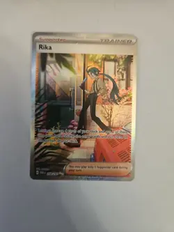 Pokemon TCG Rika 258 Paradox Rift Trainer Special Illustration Card 258/182 - Image 3
