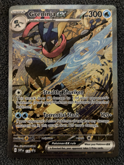 Greninja ex 132 Scarlet & Violet Full Art Black Star Promo Pokemon Nm Card - Image 1
