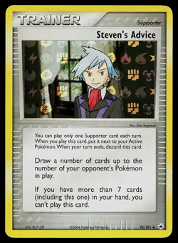 Pokemon Card - Steven's Advice Hidden Legends 92/101 Uncommon Reverse Holo - Image 1