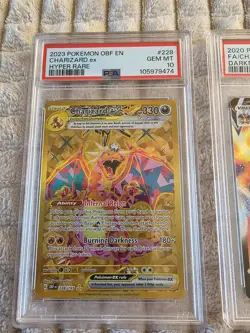 Pokemon TCG Charizard EX Sv03: Obsidian Flames Hyper Rare Card 228/197 PSA 10 - Image 1