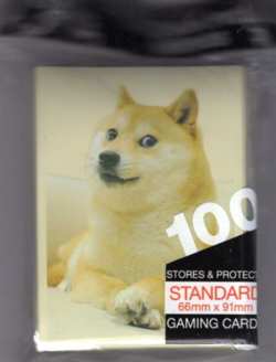 100 Ultra Pro DOGE DOG Standard Size Deck Protector Sleeves Pack MTG - Image 1