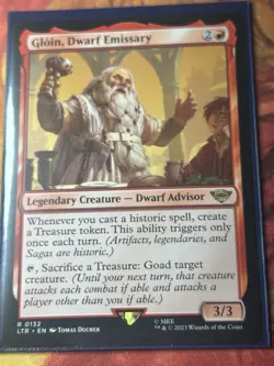 Gloin, Dwarf Emissary 132 - MTG Lord of the Rings - NM - Image 1