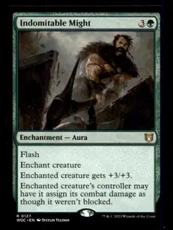 Indomitable Might LP Light Play Wilds of Eldraine Commander MTG [11986] - Image 1