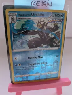 044/198 Rapid Strike Urshifu Reverse Holo Rare Chilling Reign 2021 Pokemon - Image 1