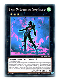 Number 75: Bamboozling Gossip Shadow - TOCH-EN052 - Super Rare - Yugioh - Image 1
