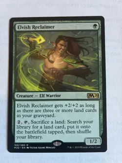 Elvish Reclaimer MTG Core Set 2020 Regular Card, EX/LP Condition - Image 1