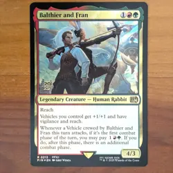 Balthier and Fran - Prerelease Foil Promo - Final Fantasy XII MTG FF12 - Image 1