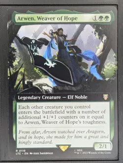 MTG LOTR Arwen, Weaver of Hope Rare #0118 Extended Art - Image 1