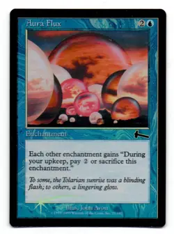MTG Aura Flux X1 Urza's Legacy edition Foil common - Image 1