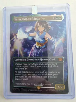 Yuna, Hope of Spira MTG (Borderless) (Chocobo Track Foil) FINAL FANTASY MYTHIC - Image 3
