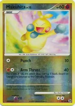 Pokemon - Makuhita - 78/106 - Common - Reverse Holo - Great Encounters - NM - Image 1