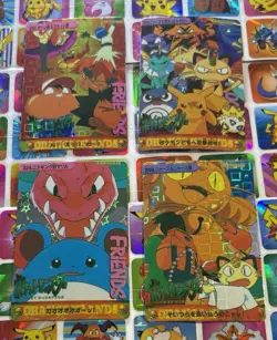 Pokemon Vintage Pocket Monsters Vending HOLO Prism (4x) Stickers 1998 Nintendo - Image 4