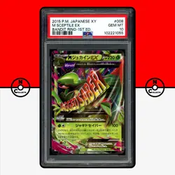 Pokemon PSA 10 M Sceptile EX 008/081 XY7 Bandit Ring 1st Ed Mega Japanese - Image 1