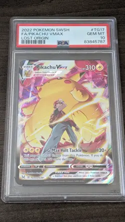 PIKACHU VMAX 2022 Pokemon #TG17/TG30 PSA 10 GEM-MINT Lost Origin FULL ART - Image 1