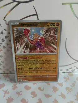 Pokemon TCG Hitmonchan 107/165 - Reverse Holo - Scarlet And Violet 151 English - Image 1