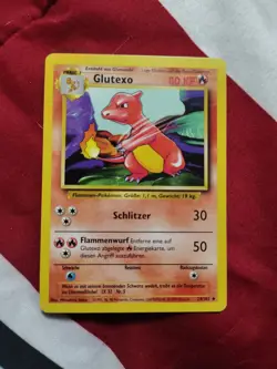 Glutexo Charmeleon 24/102 Base Set Uncommon German Vintage Pokemon TCG Card 1999 - Image 1