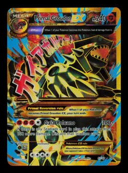 Pokemon Card Primal Groudon EX 97/98 Ancient Origins XY Holo Full Art MP 2015 - Image 1