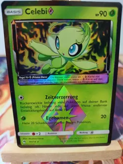 Celebi Prisma 19/214 Echo des Donners Deutsch NM Pokemon - Image 1