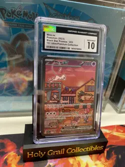 CGC Gem Mint 10 Mew ex 053 Black Star Promo 151 Pokemon Full Art NOT PSA 10 - Image 3