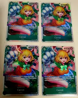 🔥 Carrot - OP08-023 (SR) FOIL Playset 🔥ONE PIECE Trading Card Game - English - Image 1