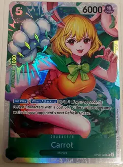 🔥 Carrot - OP08-023 (SR) FOIL Playset 🔥ONE PIECE Trading Card Game - English - Image 2