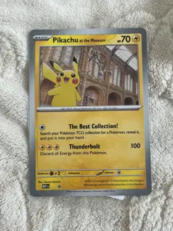 Pokemon x Natural History Museum Pikachu Jumbo Promo Card, Plush & booklet - Image 2