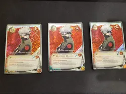 Naruto CCG Kakashi Hatake Promo Diamond Foil Card PR 009 x 3 - Image 1