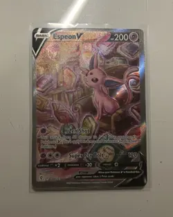 Pokemon Espeon V 180/203 Evolving Skies Ultra Rare Full Art Holo 200 HP Card - Image 5