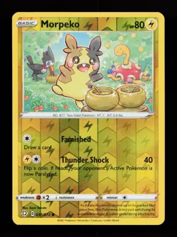 Morpeko 035/072 Common Reverse Holo Shining Fates Pokemon Card - Image 1
