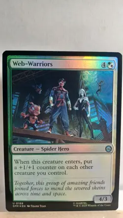 Web-Warriors Foil Uncommon [NM] - MTG SPM - Image 1