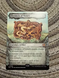 CHRONICLE OF VICTORY [Showcase] - Mythic - ECL Lorwyn Eclipsed MTG 346 Free Ship - Image 1